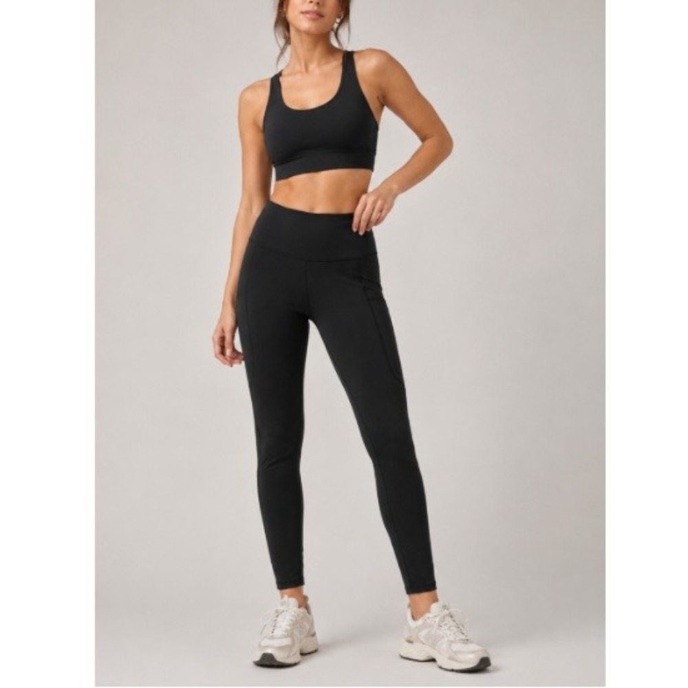Shapermint Essential Black High-Waisted Active Shaping Leggings NWT Size L
